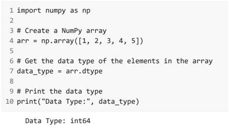 how to check data type of numpy array