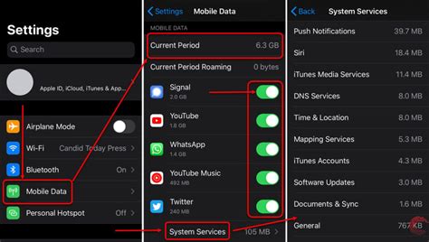how to check data usage on iphone
