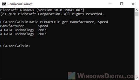 how to check ddr of ram using cmd