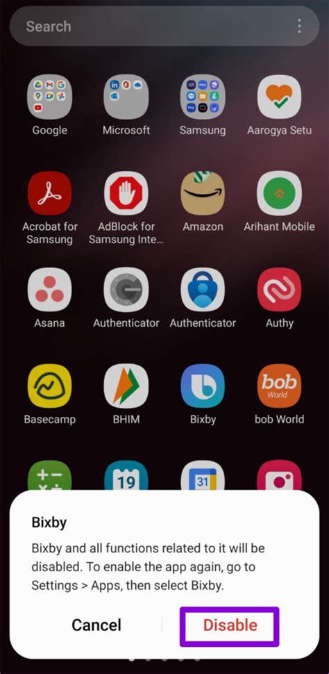how to check disabled apps on android