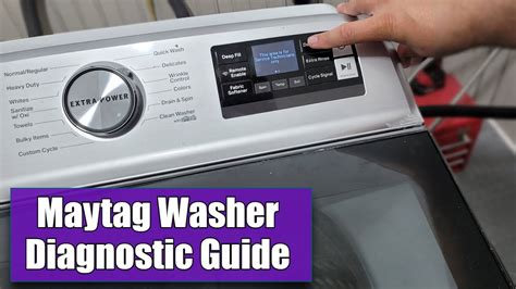 how to check error codes on maytag washer