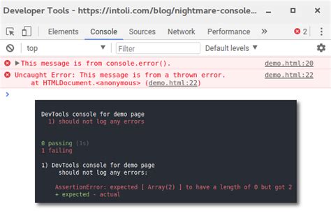 how to check error in console