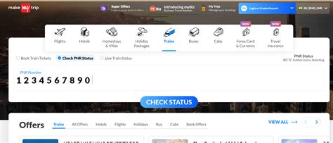 how to check flight pnr status in makemytrip