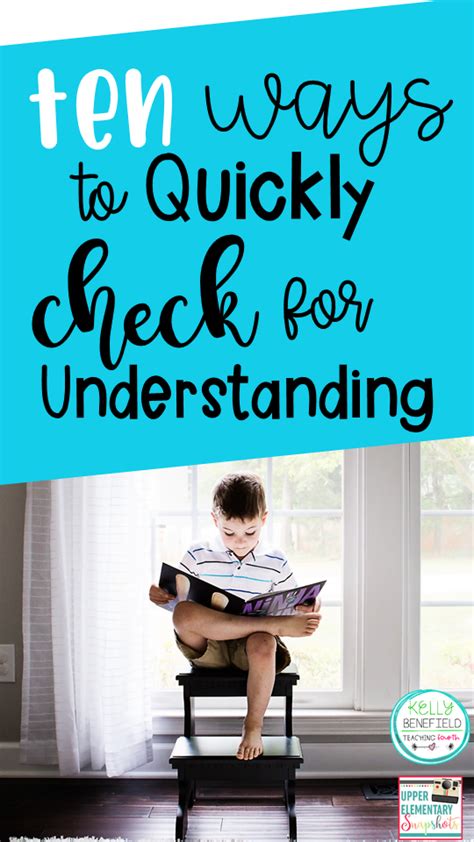 how to check for understanding in a lesson