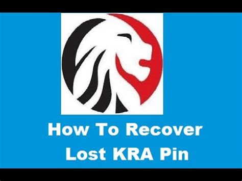 how to check forgotten kra pin