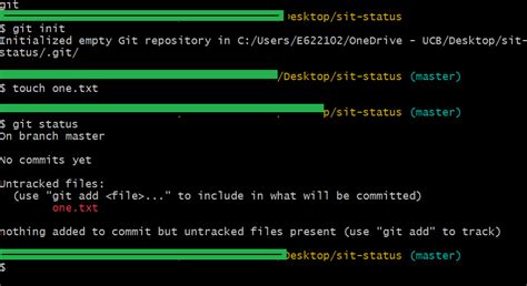 how to check git status in terminal