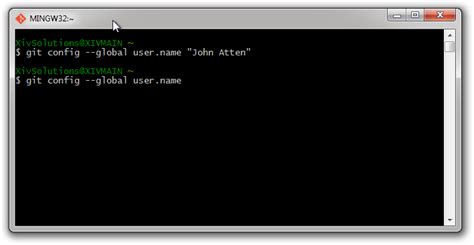 how to check git username in git bash