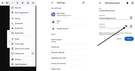 how to check google saved passwords in mobile