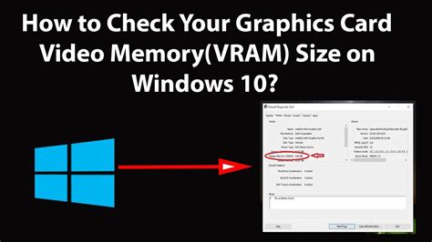 how to check graphics card memory in pc windows 10