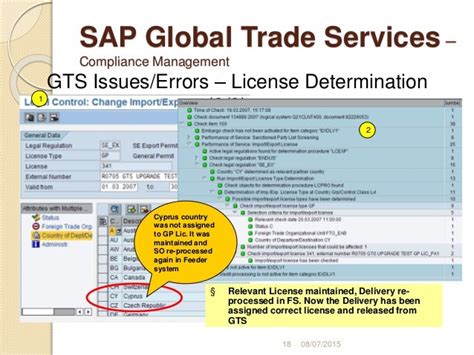 how to check gts block in sap