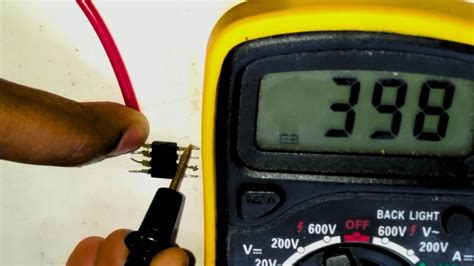 how to check ic with multimeter