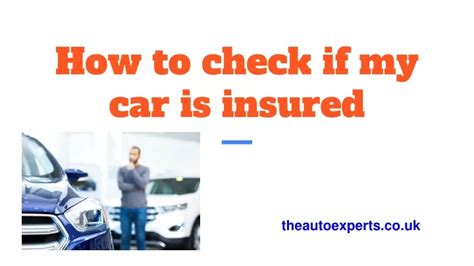 how to check if a car is not insured