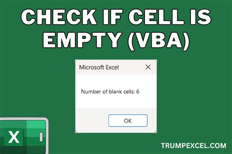 how to check if a cell is empty in excel vba