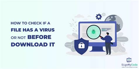 how to check if a file has a virus