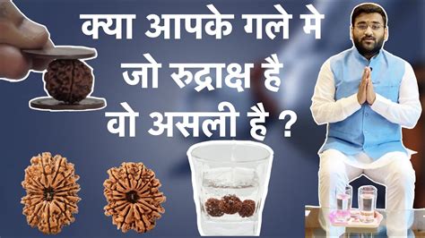 how to check if a rudraksha is real or not