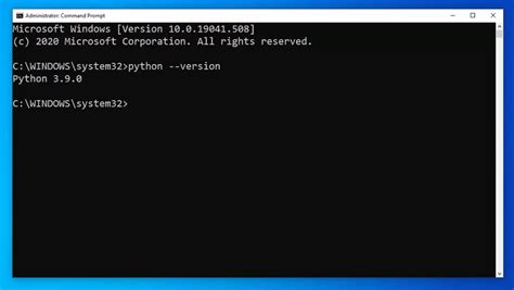 how to check if python is installed on windows 10 using cmd