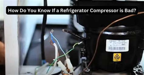 How To Check If Refrigerator Compressor Is Bad