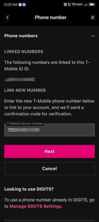 how to check if t mobile line is active
