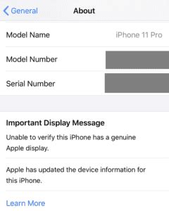 how to check if your iphone display is original
