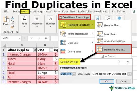 how to check in excel if there are duplicates