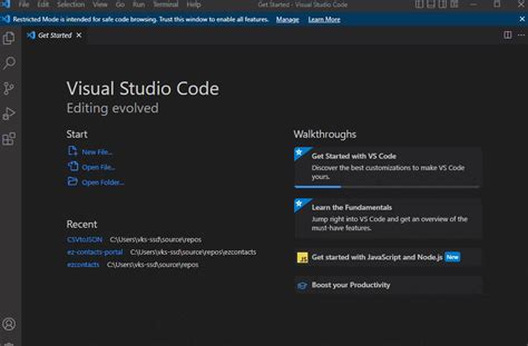 how to check in visual studio code
