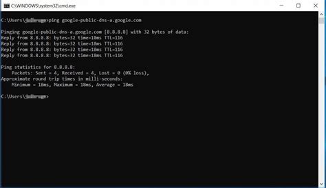 how to check internet ping in terminal