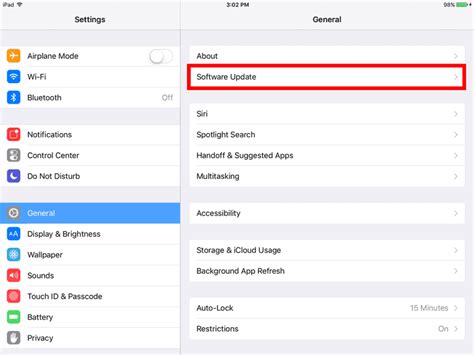 how to check ios version on ipad