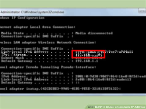 how to check ip address by using cmd