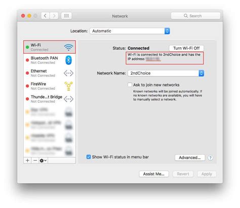 how to check ip address of computer in mac