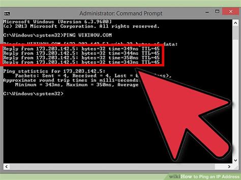 how to check ip is pinging or not