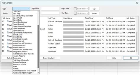 how to check job status in oracle