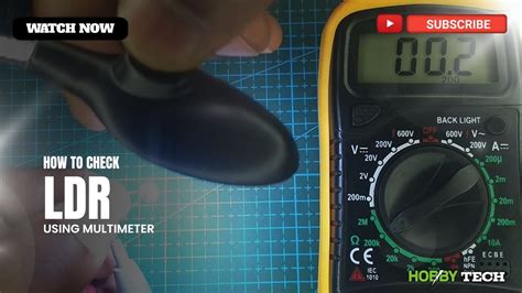 How To Check Ldr With Multimeter