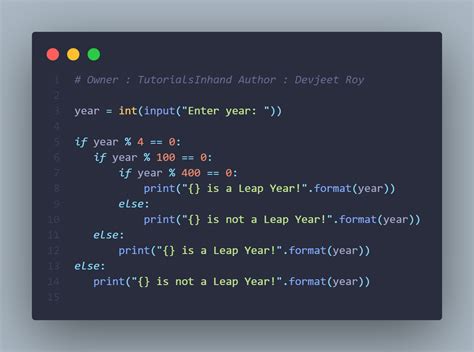how to check leap year in code