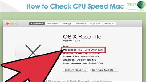 how to check macbook processor speed