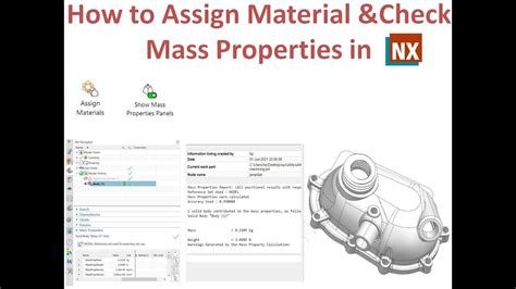 How To Check Material Properties In Nx