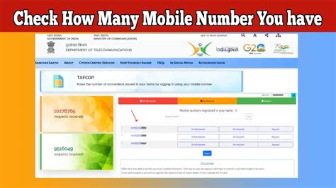 how to check mobile number in aadhaar tafcop portal