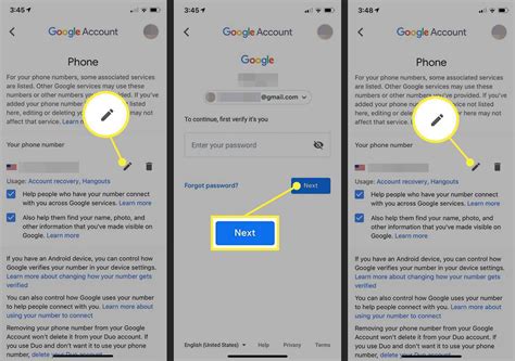 how to check mobile number in google