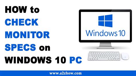 how to check monitor specs on windows 10