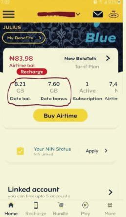 how to check mtn data balance with code