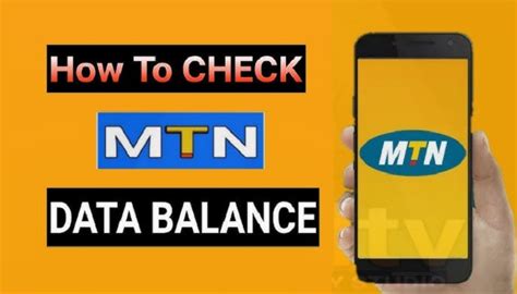 how to check mtn data balance with ussd code