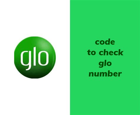 how to check my number with code on glo