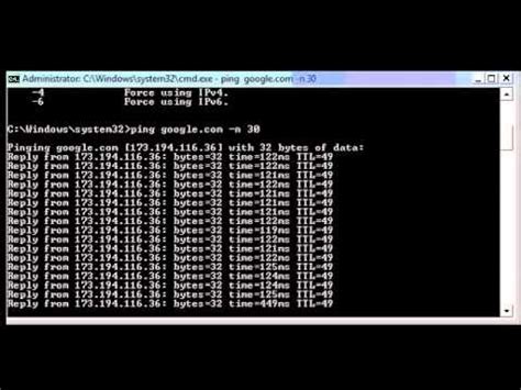 how to check network latency in windows using command prompt