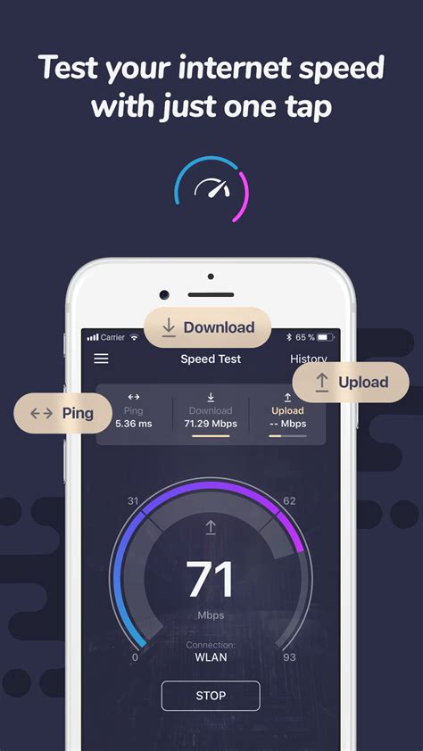 how to check network speed in ios