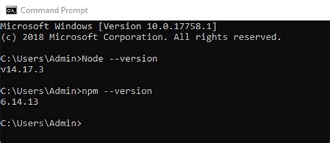 how to check npm version in cmd