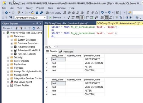 How To Check Object Level Permissions In Sql Server