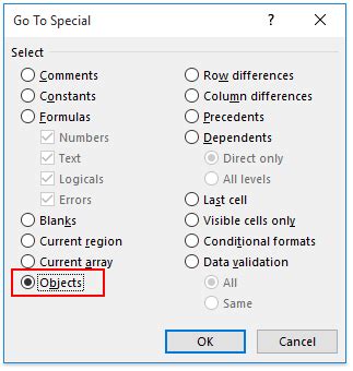 How To Check Objects Excel