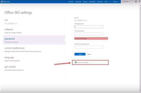 how to check password complexity in office 365