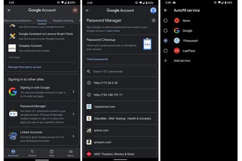 how to check passwords on google pixel