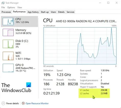 how to check processor cache memory in windows 11