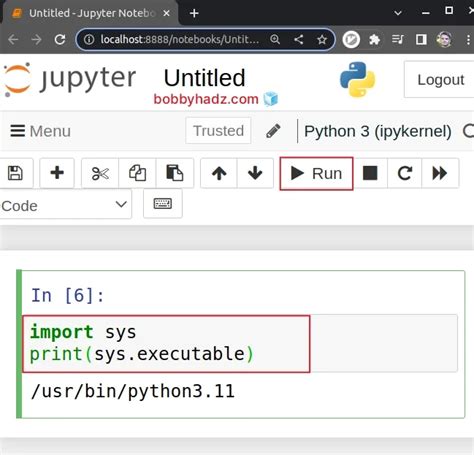 how to check python path in jupyter notebook